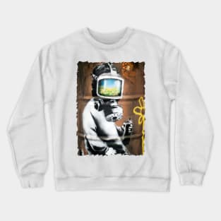 Banksy at HMV Crewneck Sweatshirt